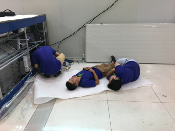 抢修遭台风重创的九洲港口岸，万搏(中国)wanbo·官方网页版,义不容辞！